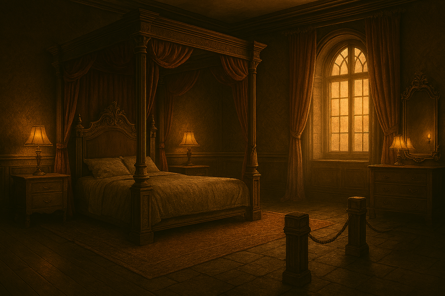 An image of the master bedroom.